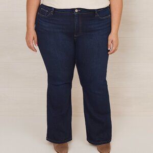 Torrid Women's Plus Size 20R Dark Wash Denim High Rise Luxe Slim Bootcut Jeans